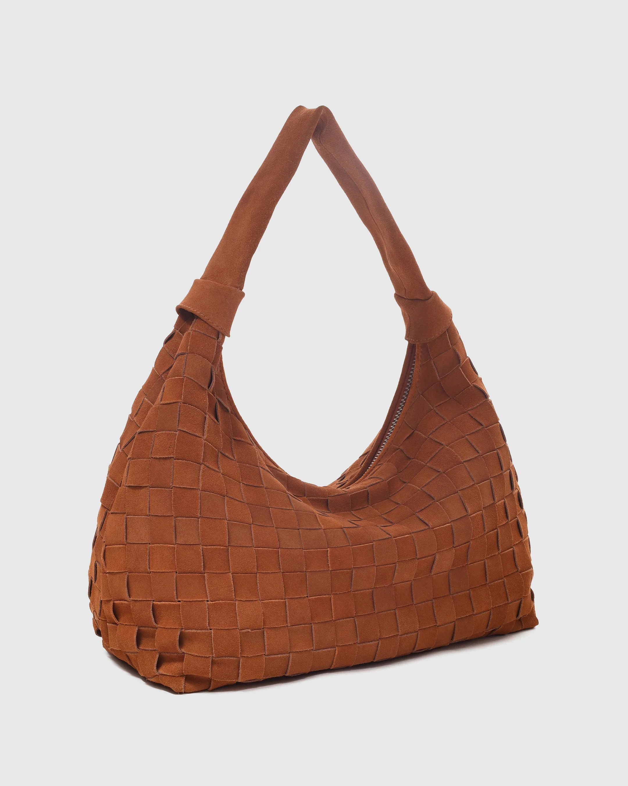 Big Dandy Braided Suede Pecan Brown - Image 2