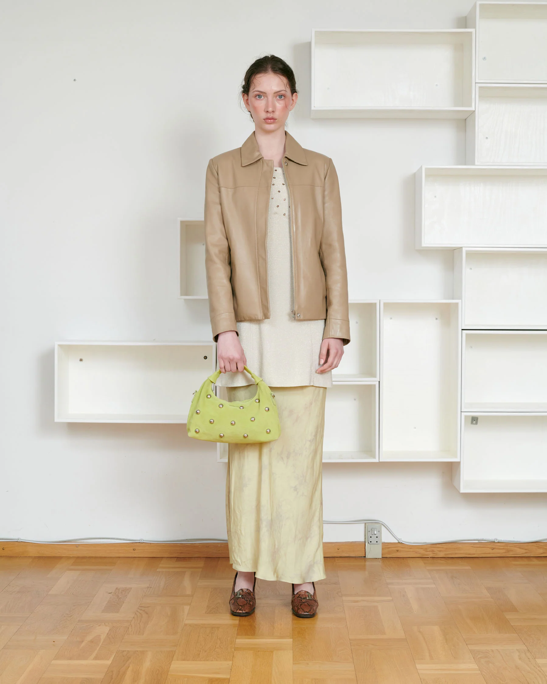 Dandy Rivet Suede Lime - Image 2