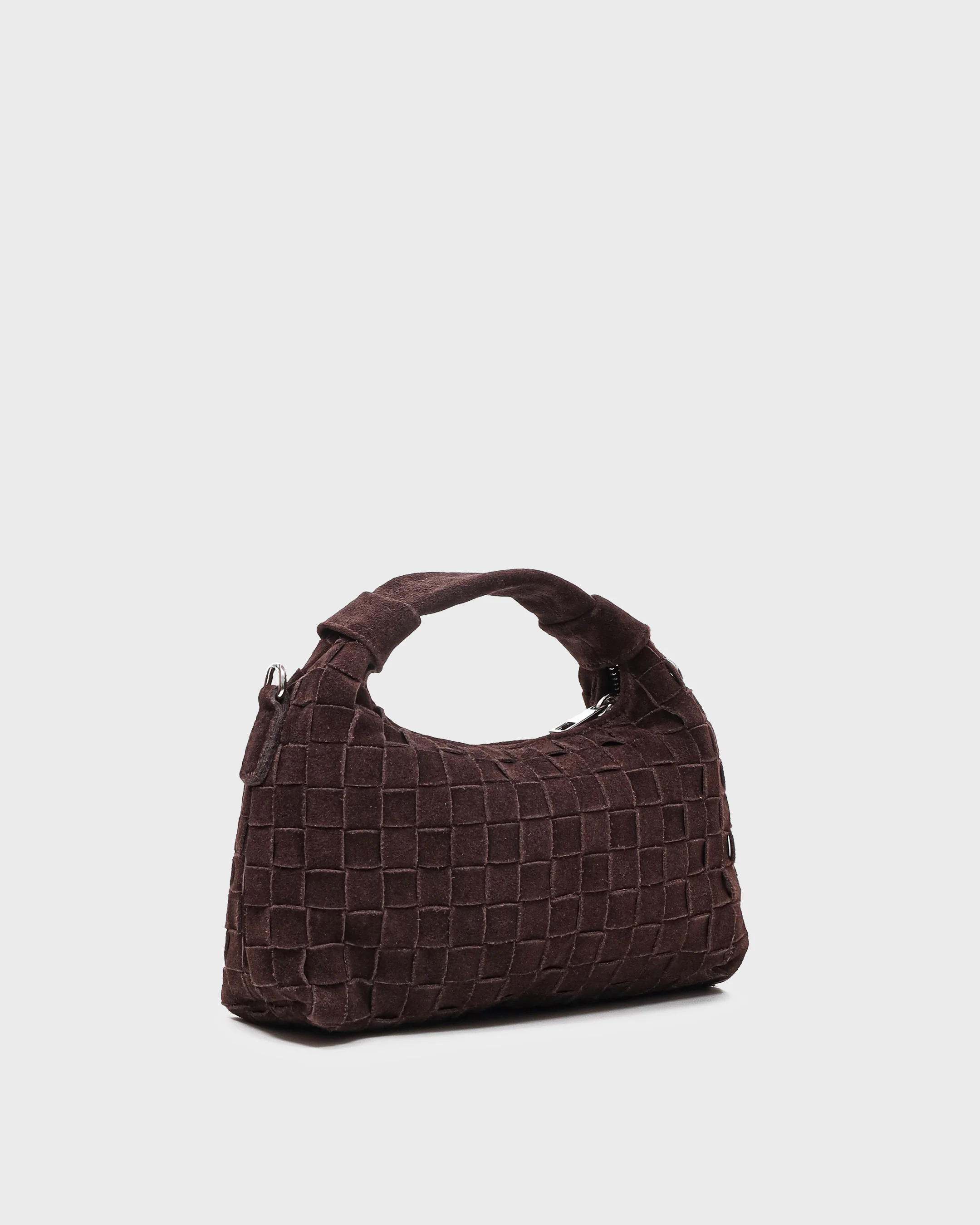 Mini Dandy Braided Suede Chocolate - Image 3