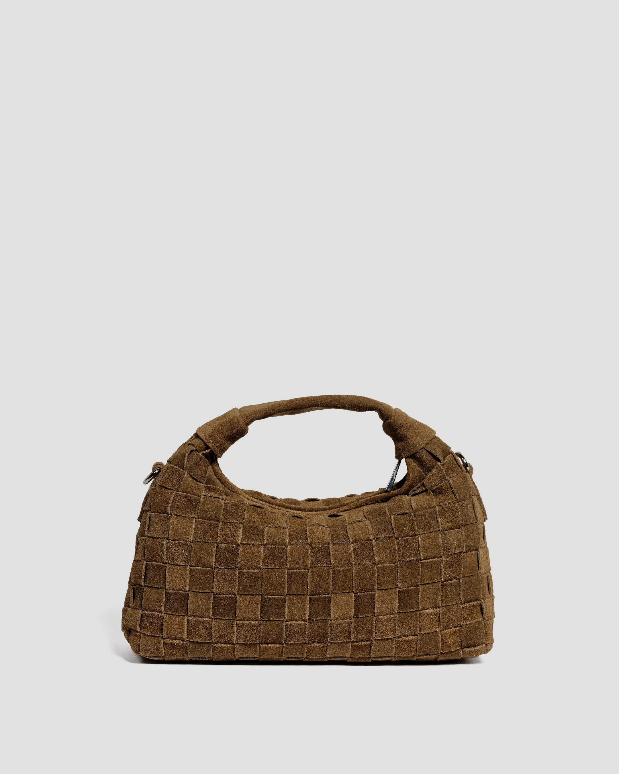 Mini Dandy Braided Suede Dusty Olive - Image 4