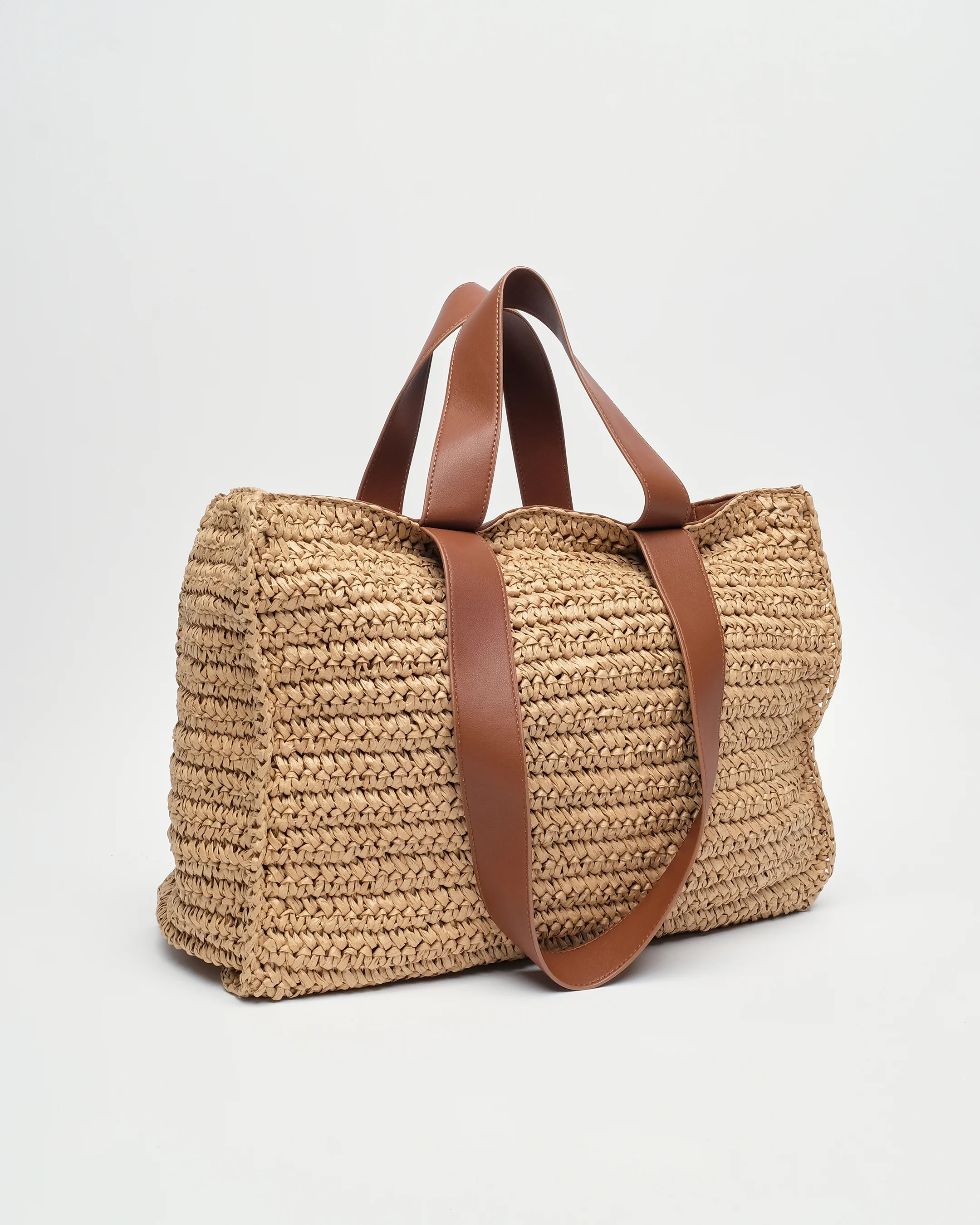 Shopper Raffia Light Brown - Image 3