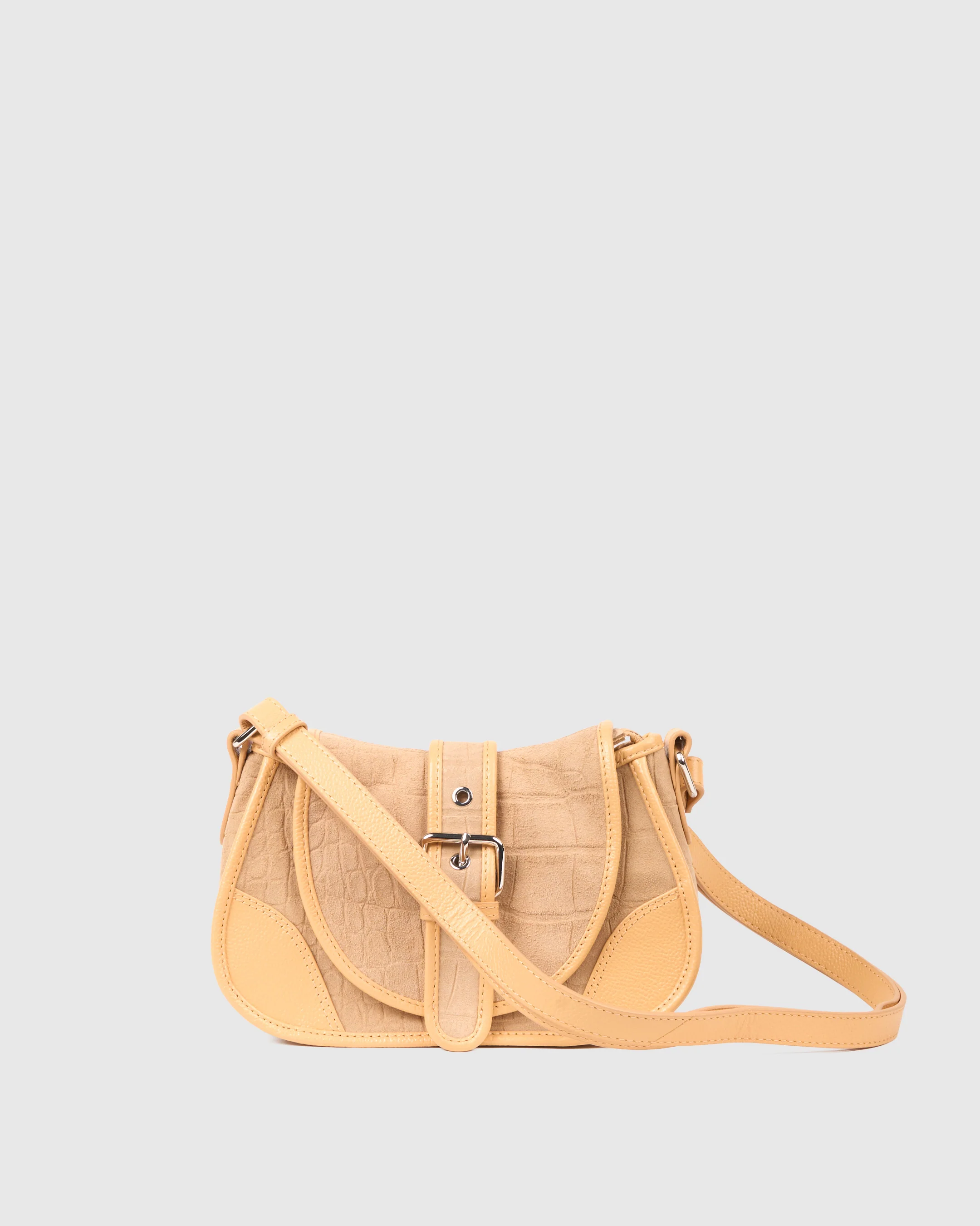 Small Maria Scale Suede Cream - Image 4