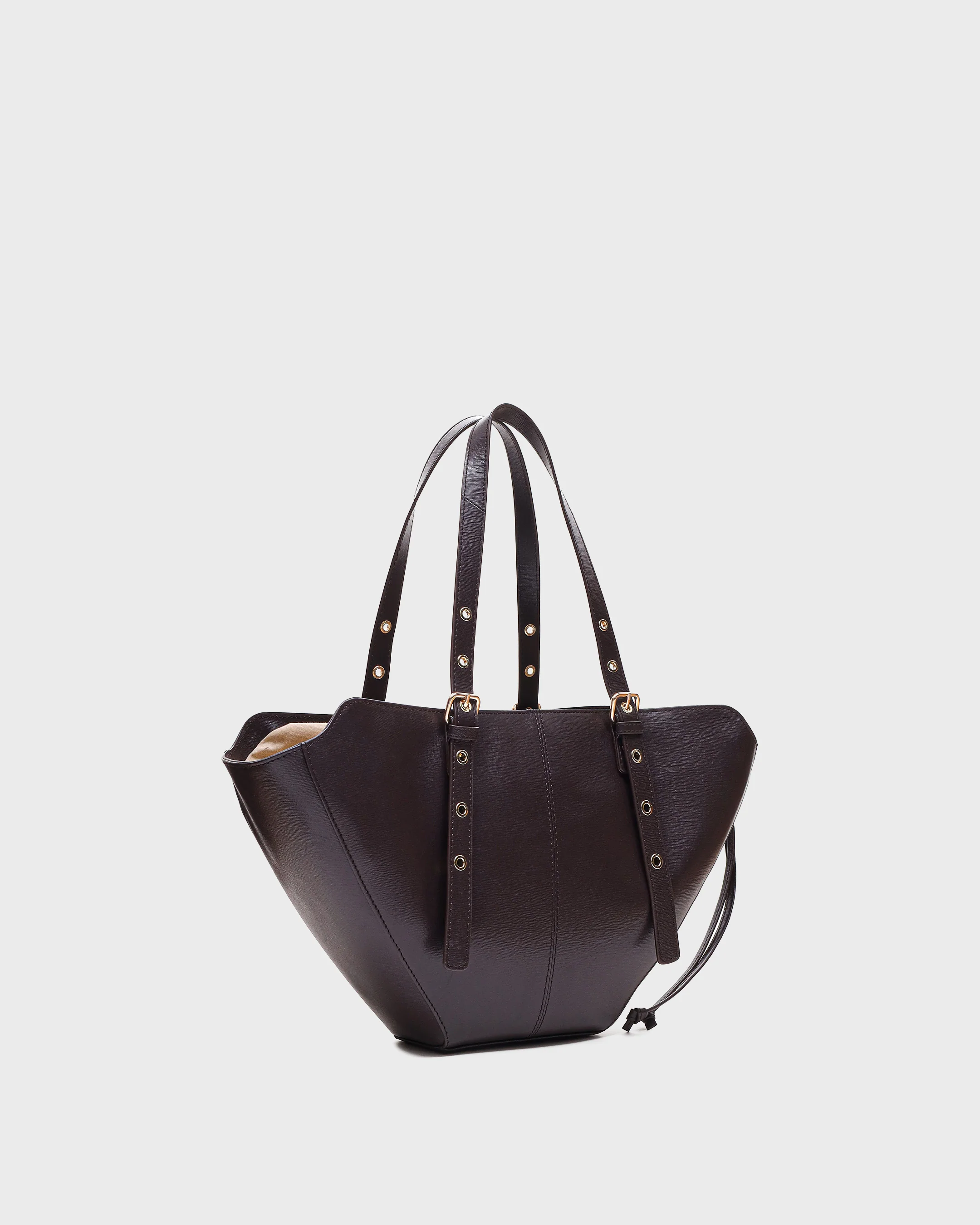 Small Nora Florence Chocolate w. Gold - Image 2