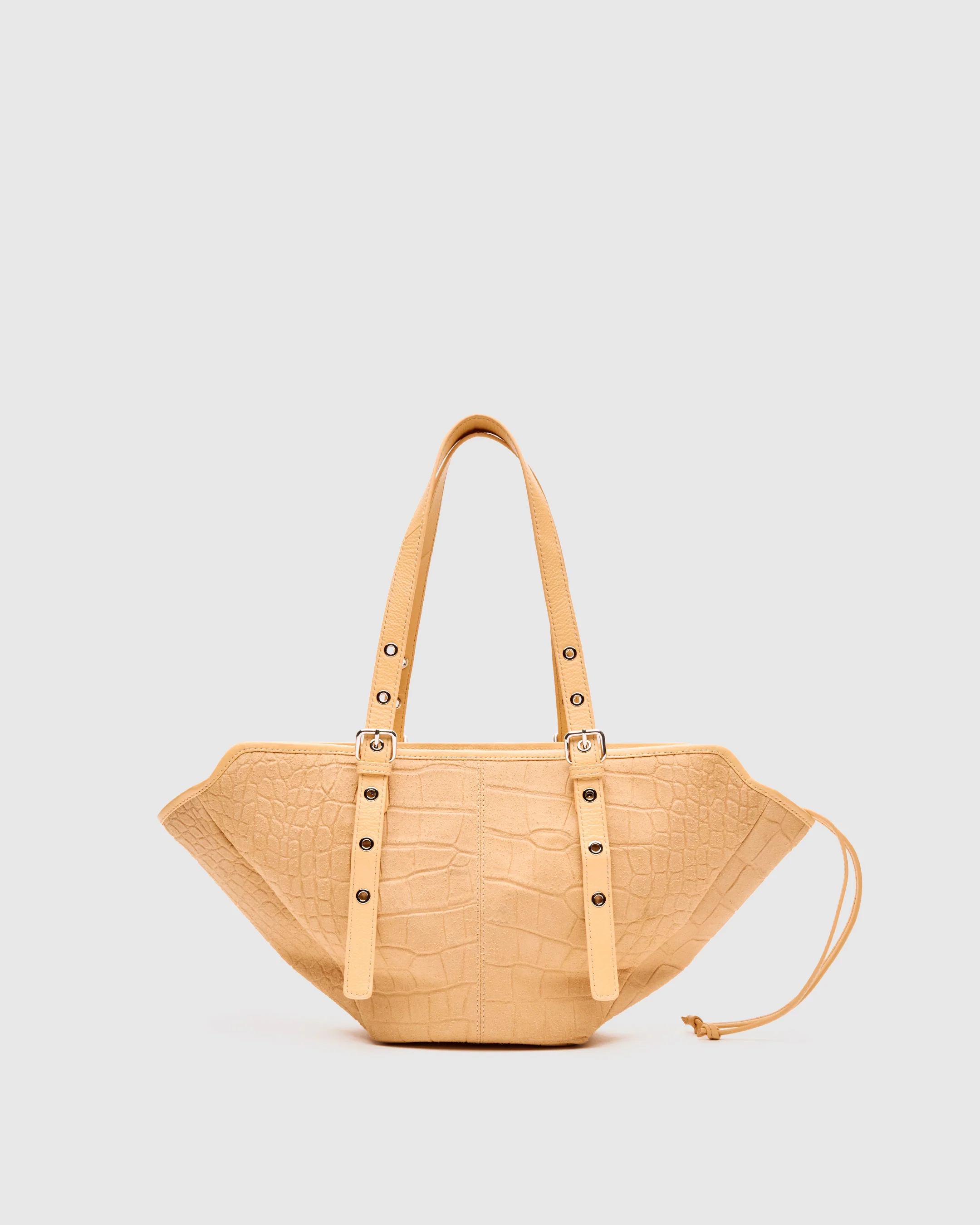 Small Nora Scale Suede Cream - Image 4