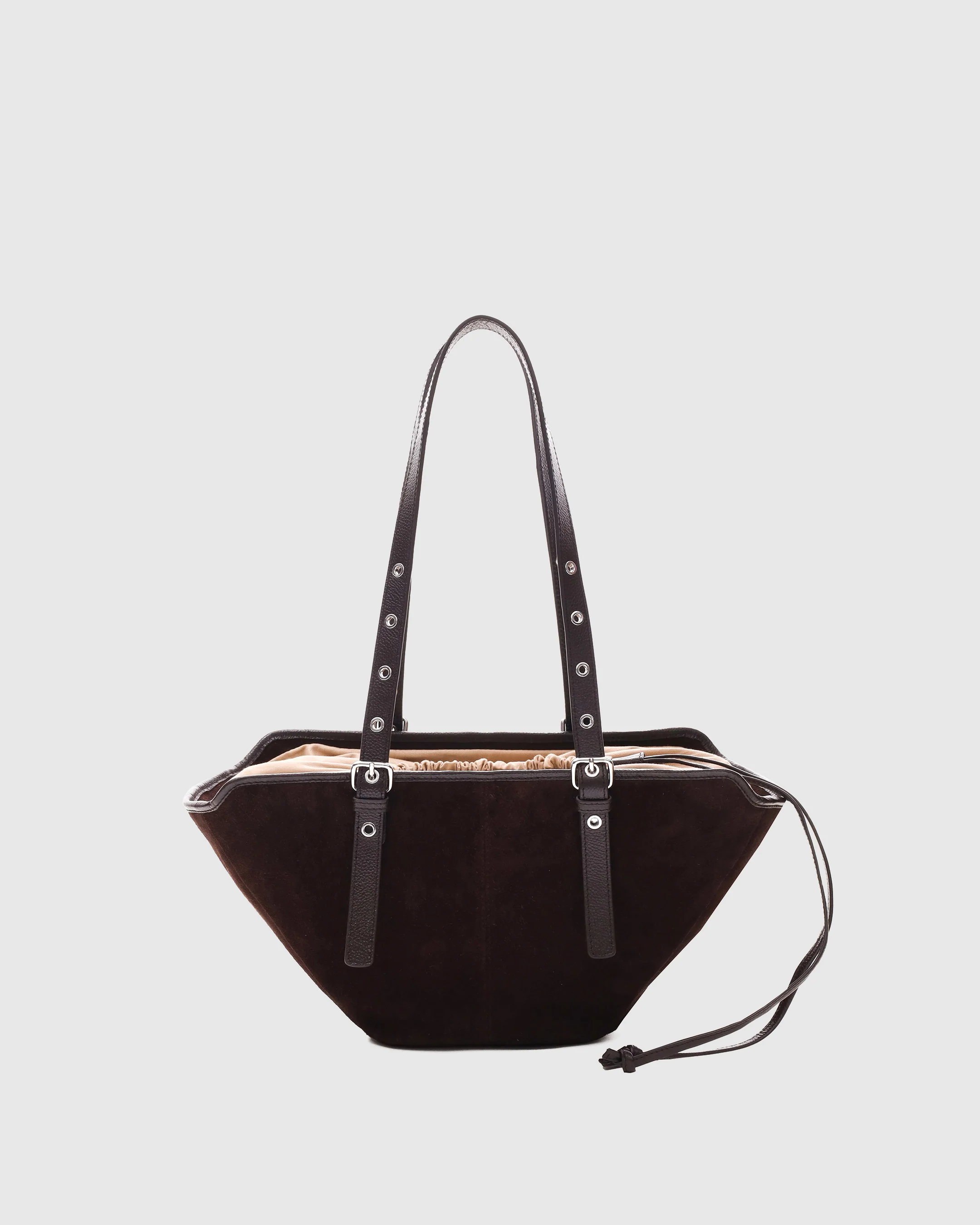 Small Nora Suede Chocolate - Image 3